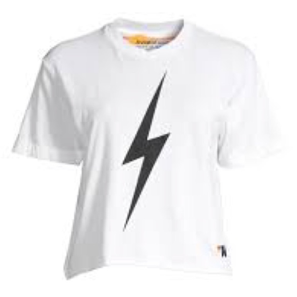 Aviator Nation Lightening Bolt Boyfriend T-Shirt - Size  xs Excellent condition!